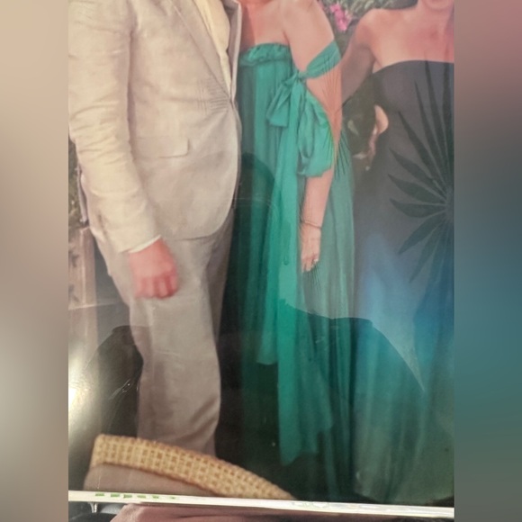 Leo Lin | Green Camilla Draped Gown - Picture 16 of 16